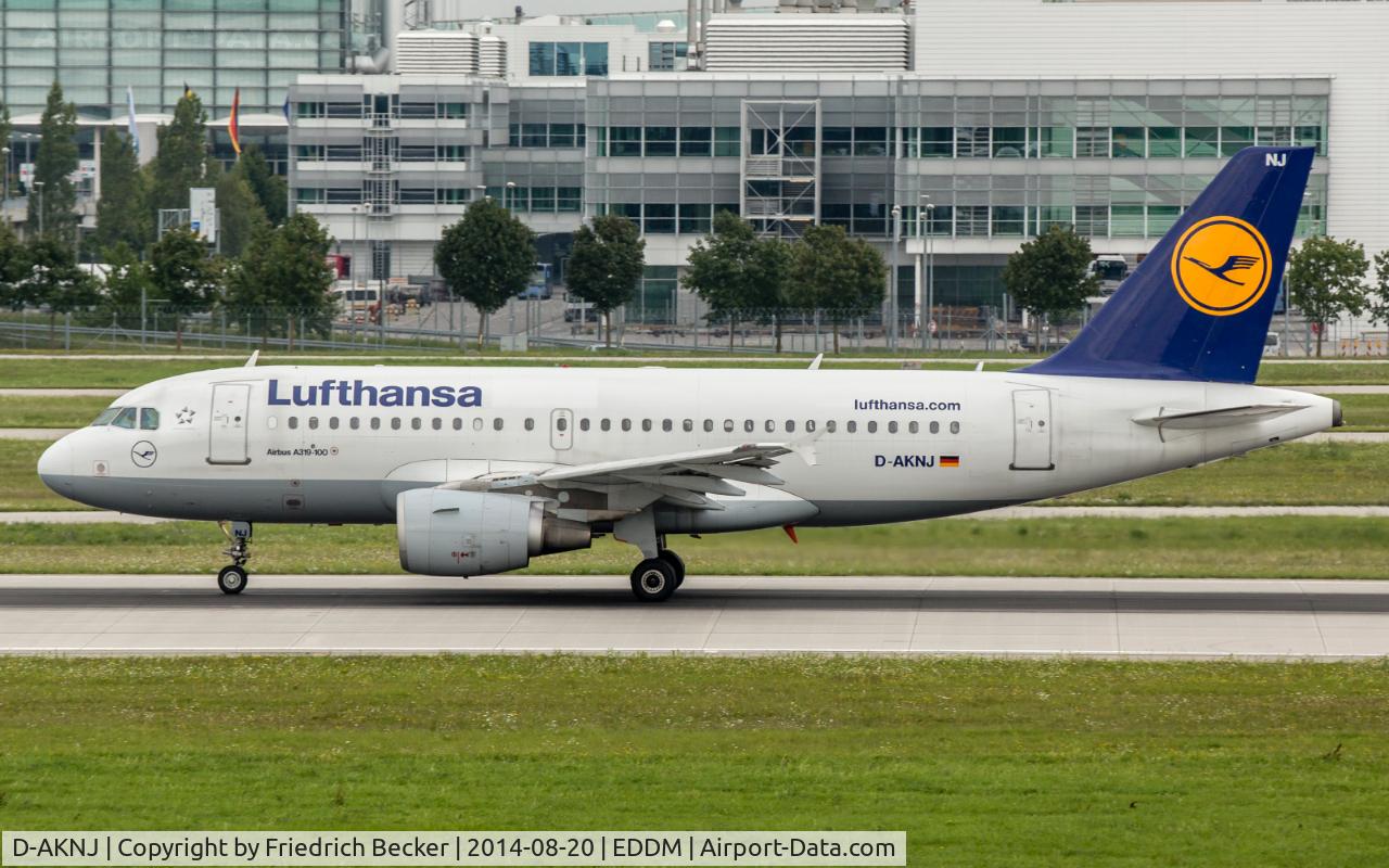 D-AKNJ, 2000 Airbus A319-112 C/N 1172, departure from München