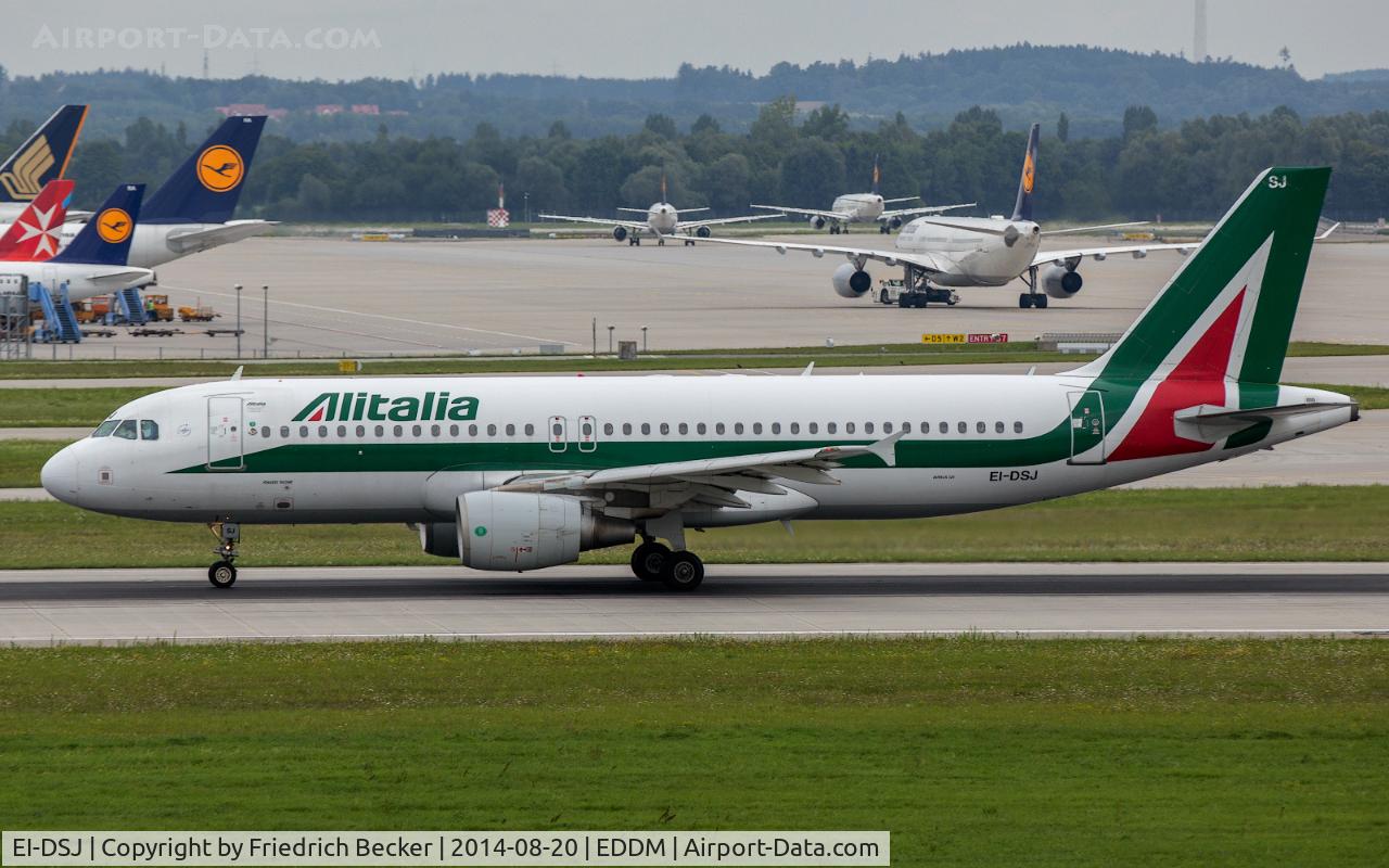EI-DSJ, 2007 Airbus A320-216 C/N 3295, departure from München