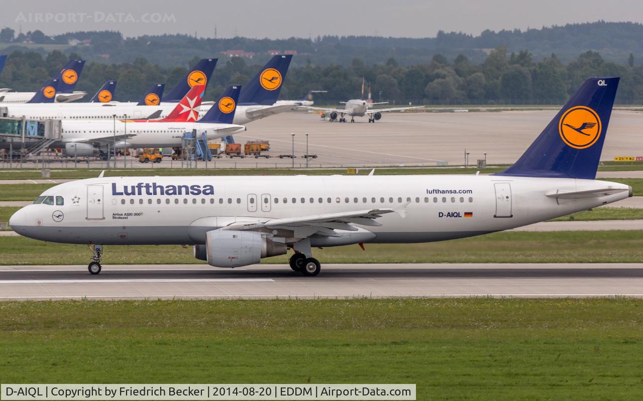 D-AIQL, 1991 Airbus A320-211 C/N 0267, departure from München