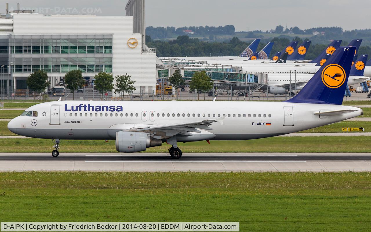 D-AIPK, 1989 Airbus A320-211 C/N 0093, departure from München