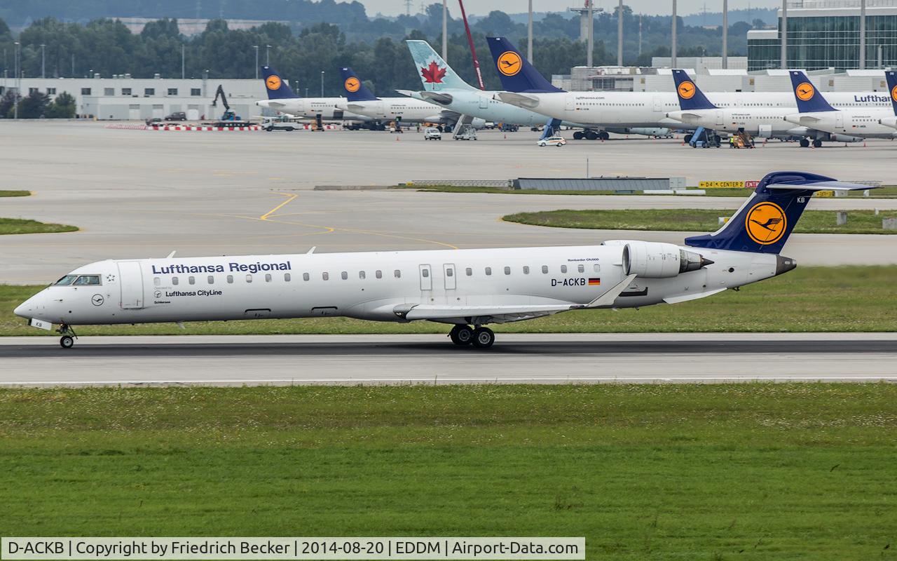 D-ACKB, 2006 Bombardier CRJ-900LR (CL-600-2D24) C/N 15073, departure from München