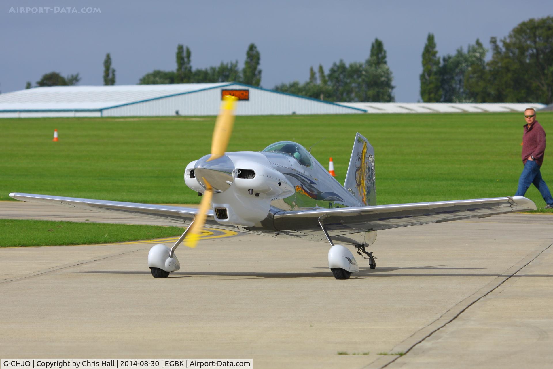 G-CHJO, 1998 Bushby Midget Mustang M-1 C/N 1726, at the LAA Rally 2014, Sywell