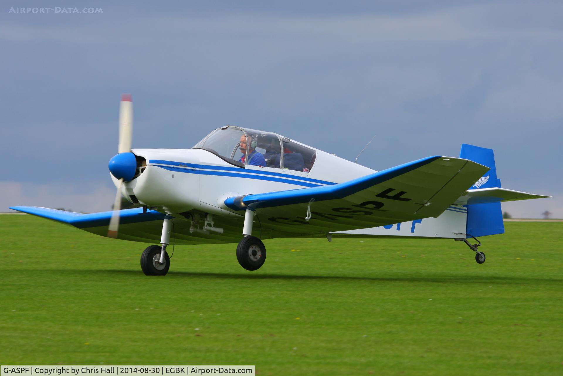 G-ASPF, 1955 Jodel (Wassmer) D-120 Paris-Nice C/N 02, at the LAA Rally 2014, Sywell