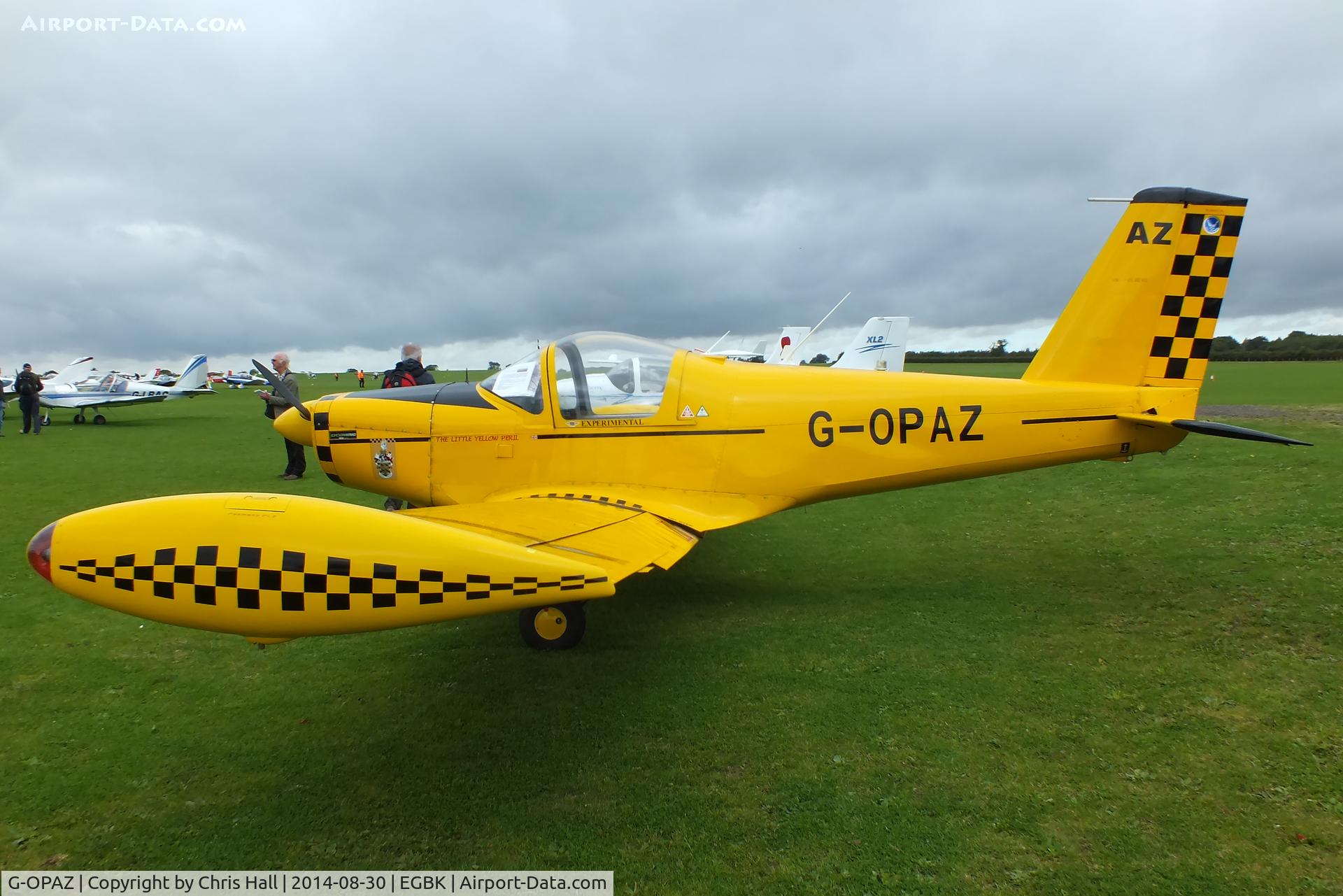 G-OPAZ, 2001 Pazmany PL-2 C/N PFA 069-10673, at the LAA Rally 2014, Sywell