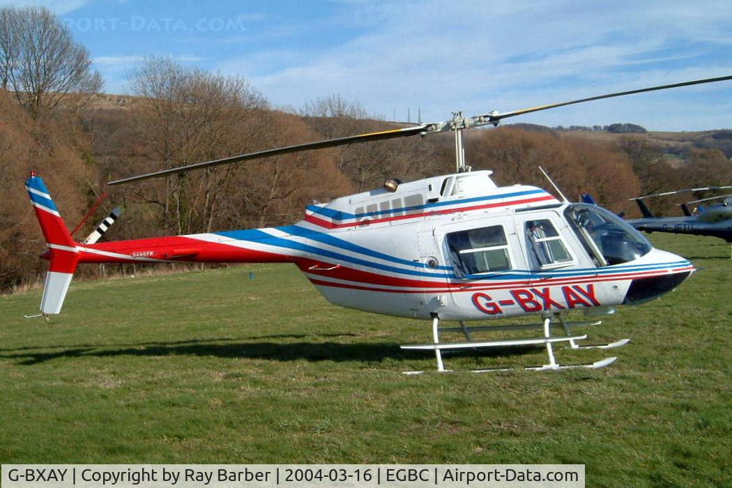 G-BXAY, 1986 Bell 206B JetRanger III C/N 3946, Bell 206B-3 Jet Ranger III [3946] Cheltenham Racecourse~G 16/03/2004