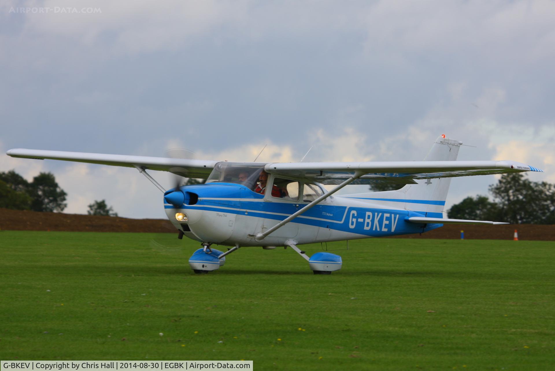 G-BKEV, 1976 Reims F172M Skyhawk Skyhawk C/N 1443, at the LAA Rally 2014, Sywell