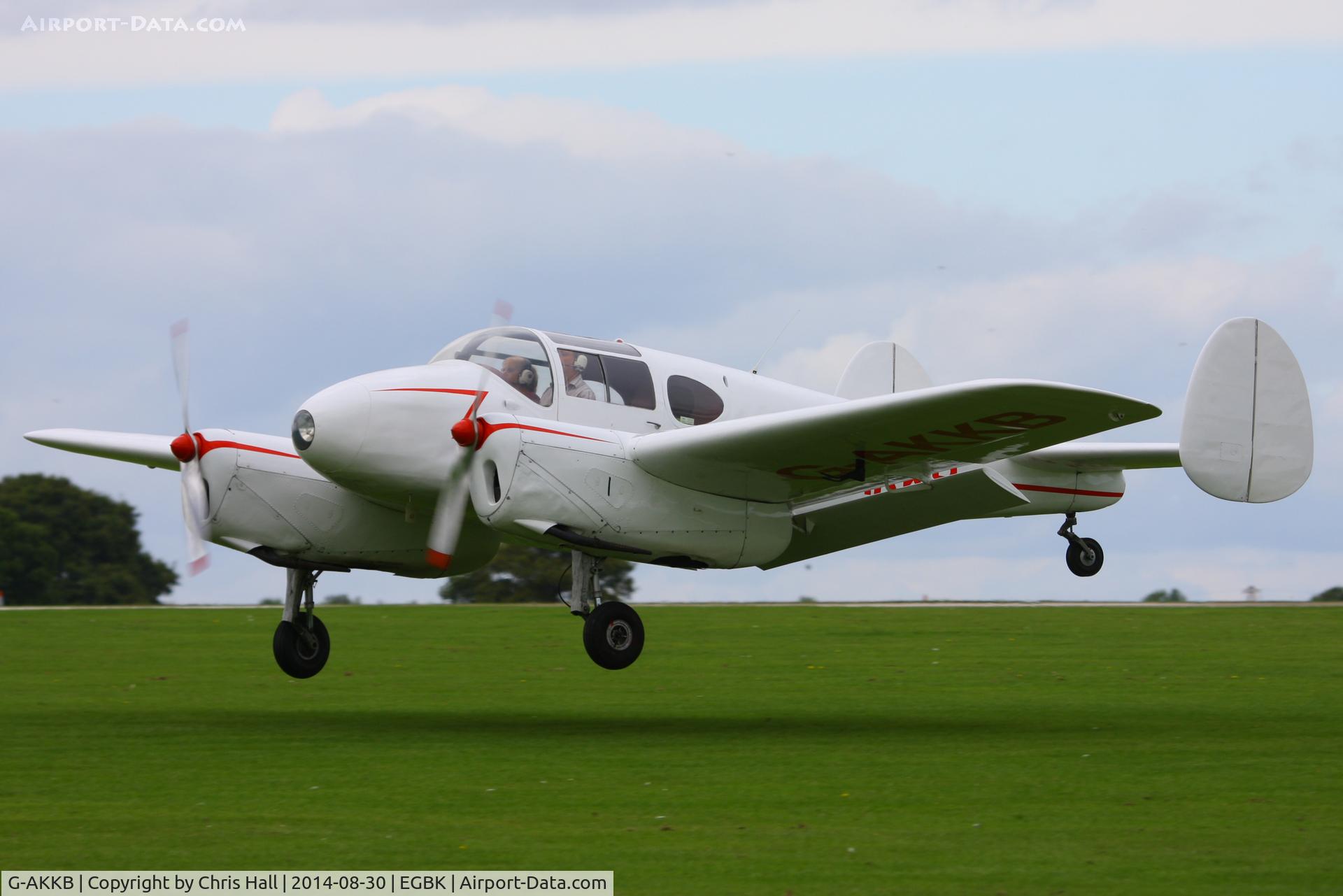 G-AKKB, 1947 Miles M-65 Gemini 1A C/N 6537, at the LAA Rally 2014, Sywell