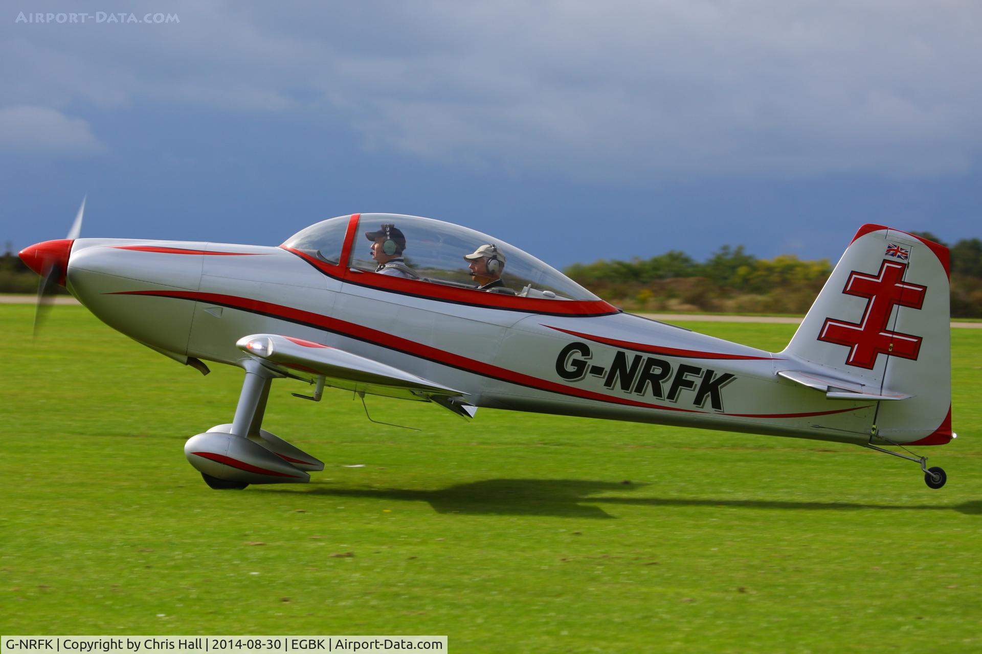 G-NRFK, 2013 Vans RV-8 C/N PFA 303-14135, at the LAA Rally 2014, Sywell