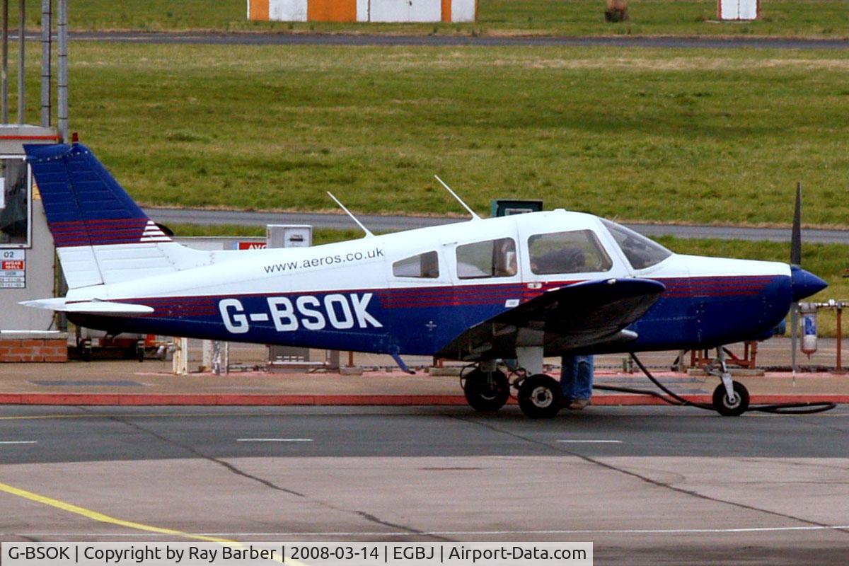 G-BSOK, 1977 Piper PA-28-161 Warrior ll C/N 28-7816191, Piper PA-28-161 Warrior II [28-7816191] Staverton~G 14/03/2008