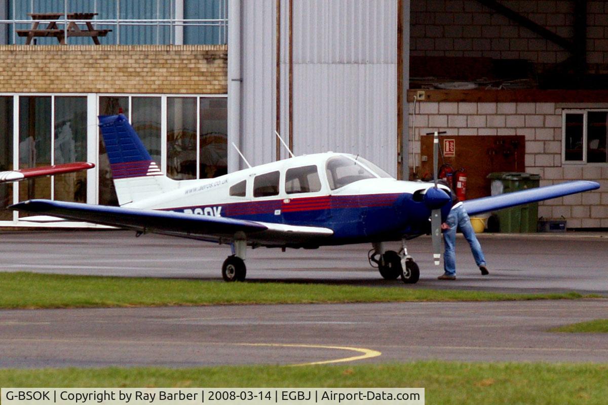 G-BSOK, 1977 Piper PA-28-161 Warrior ll C/N 28-7816191, Piper PA-28-161 Warrior II [28-7816191] Staverton~G 14/03/2008