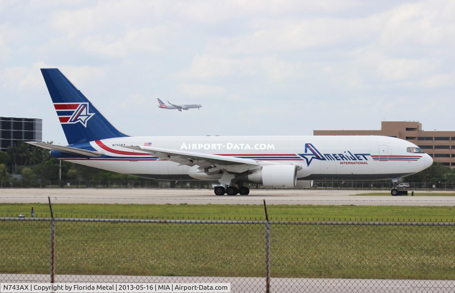 N743AX, 1982 Boeing 767-232 C/N 22218, Amerijet 767-200