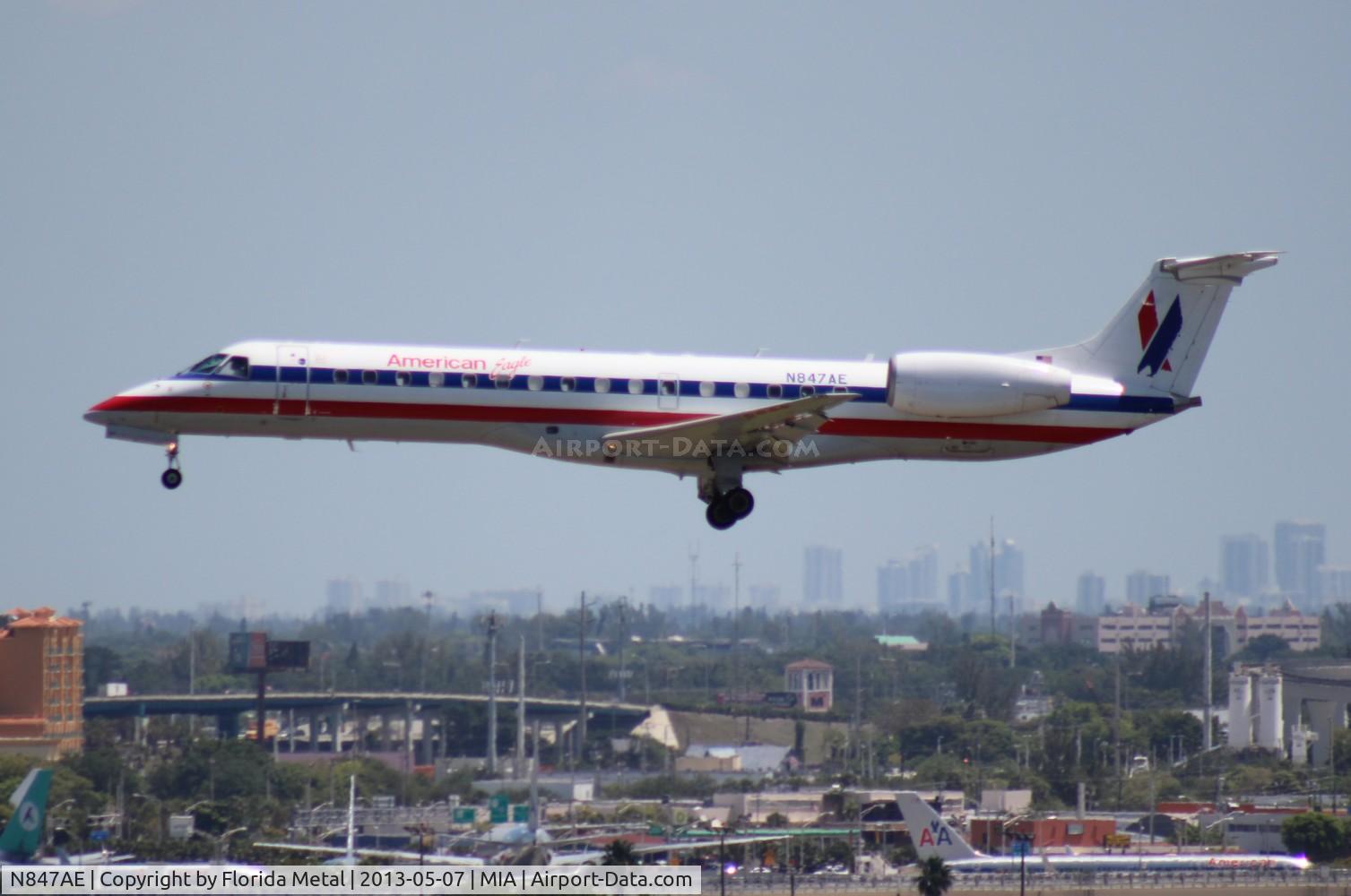 N847AE, 2003 Embraer ERJ-140LR (EMB-135KL) C/N 145707, Eagle E140