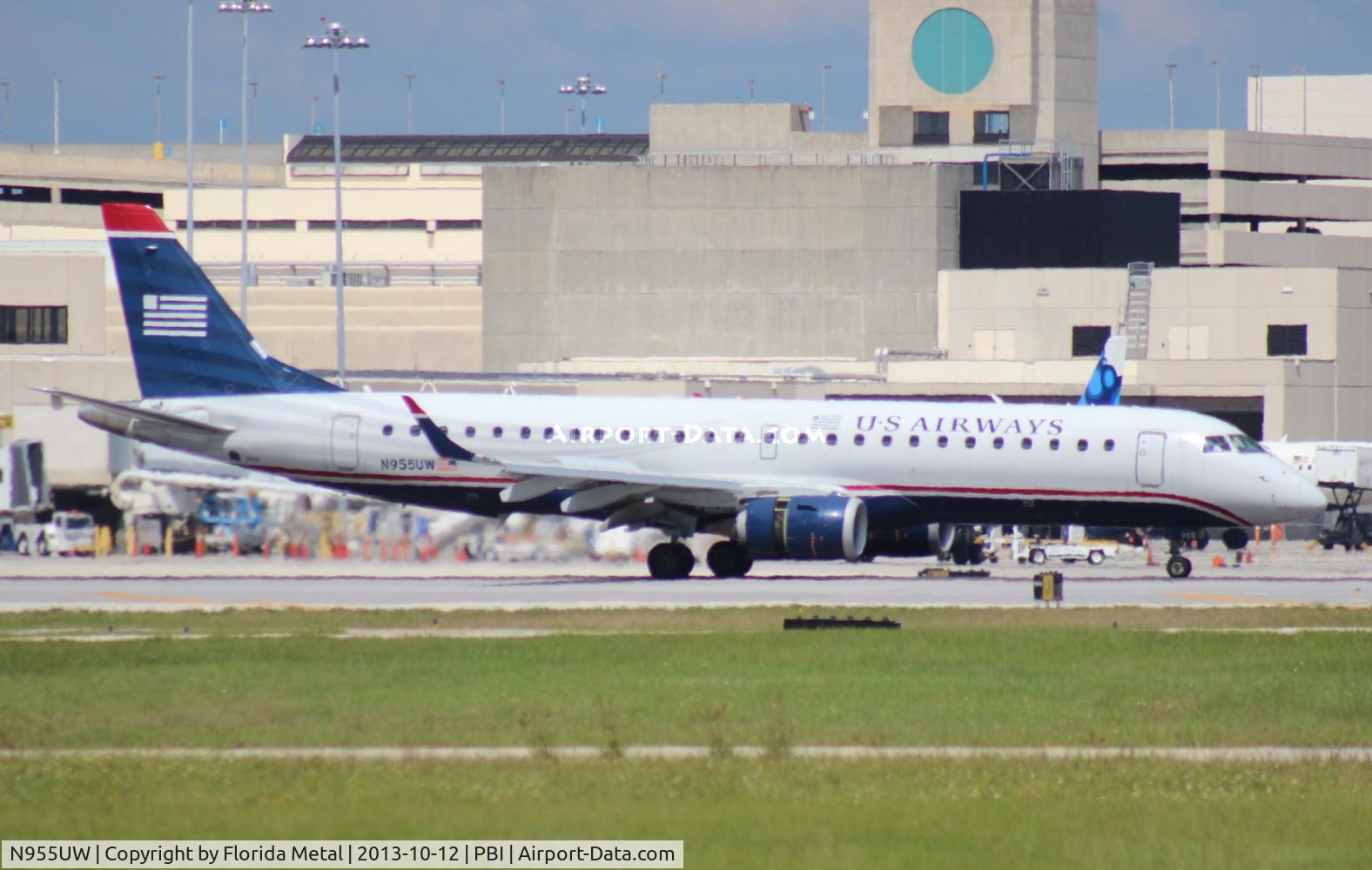 N955UW, 2008 Embraer ERJ-190-100 IGW 190AR C/N 19000152, USAirways E190