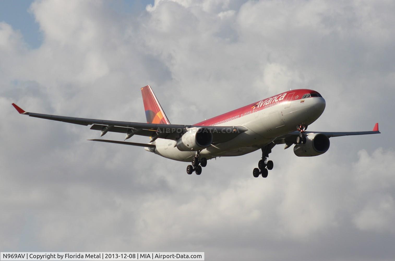 N969AV, 2009 Airbus A330-243 C/N 1016, Avianca A330-200