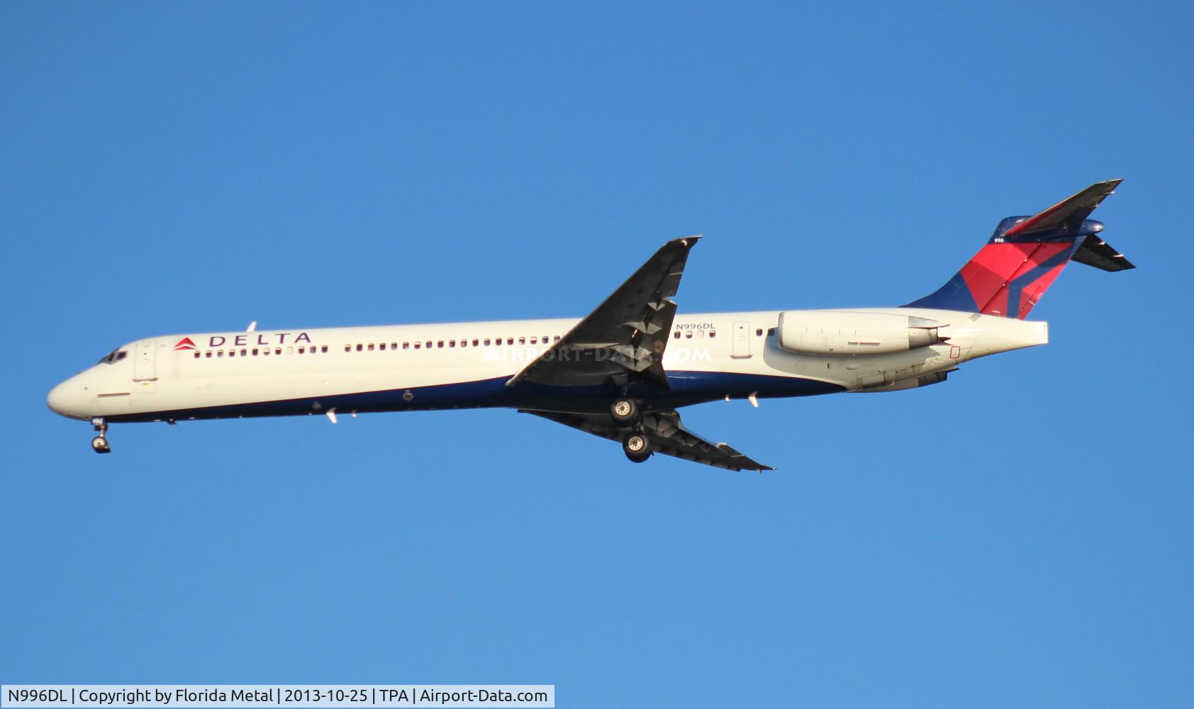 N996DL, 1991 McDonnell Douglas MD-88 C/N 53363, Delta MD-88