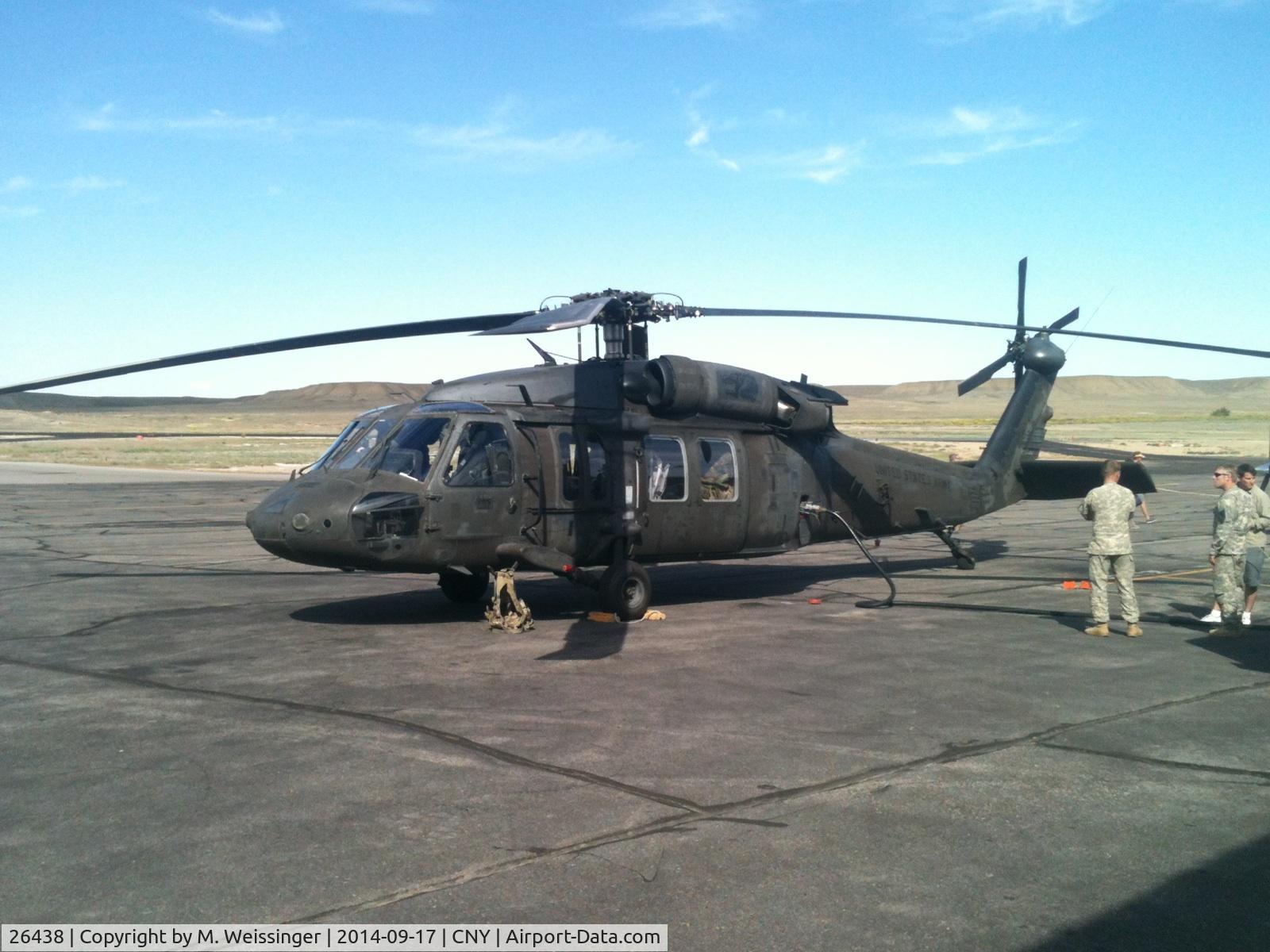 26438, 1995 Sikorsky UH-60L Black Hawk C/N 70-2116, At CNY airport refueling, next day was another