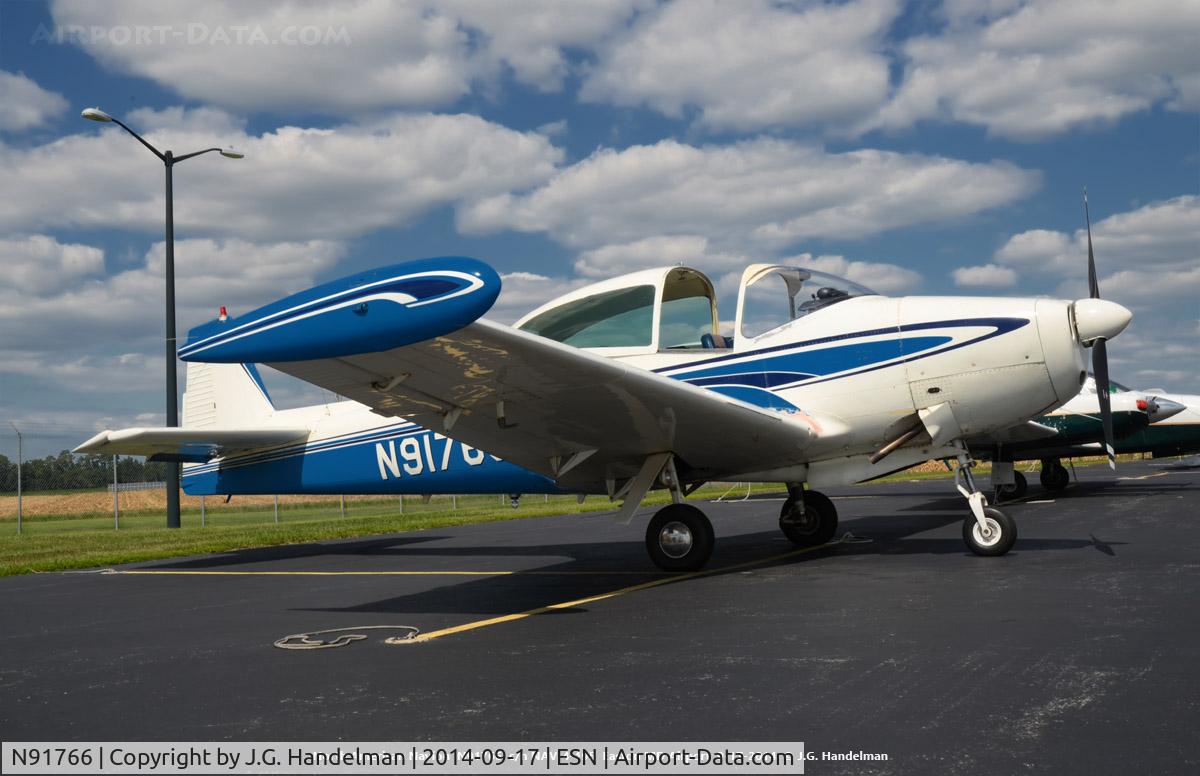 N91766, 1947 North American Navion (NA-145) C/N NAV-4-195, At Easton MD.