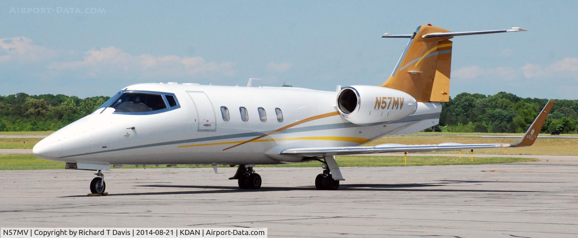 N57MV, 1985 Gates Learjet 55 C/N 113, 1985 Lear 55 in Danville Va.