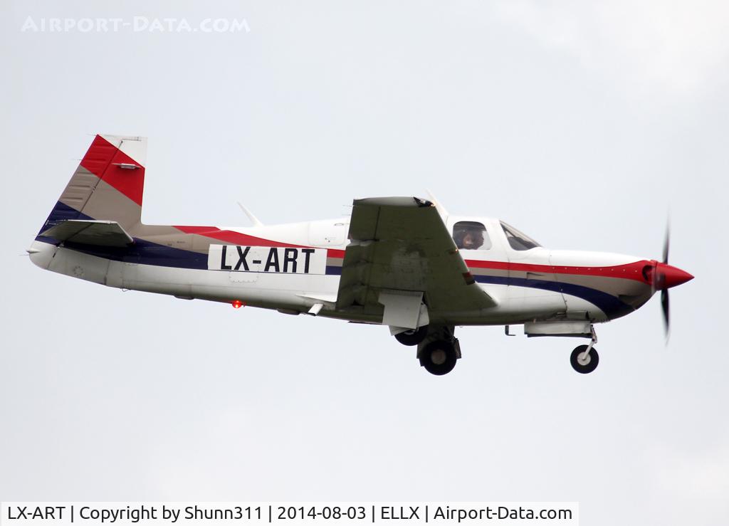 LX-ART, 1991 Mooney M20M TLS Bravo C/N 27-0098, Landing rwy 24