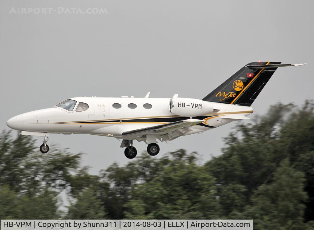 HB-VPM, 2011 Cessna 510 Citation Mustang Citation Mustang C/N 510-0386, Landing rwy 06