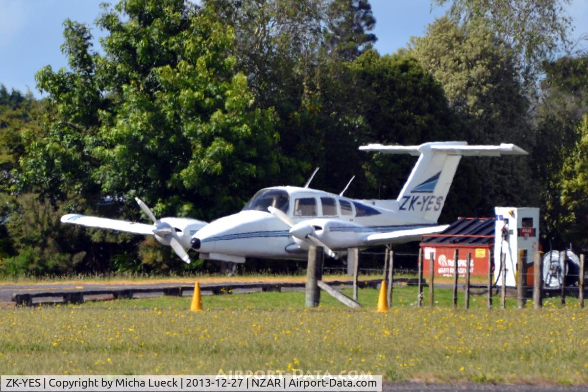 ZK-YES, Beech 76 Duchess C/N ME-29, At Ardmore