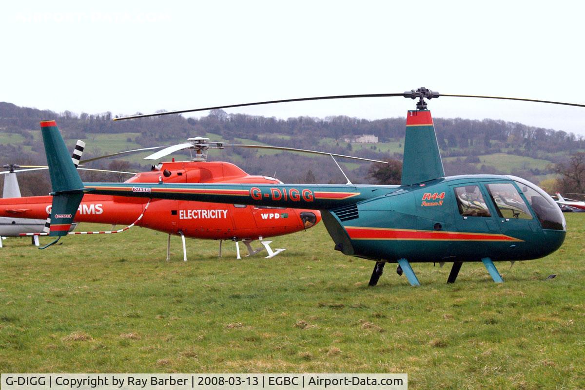 G-DIGG, 2007 Robinson R44 Raven II C/N 11904, Robinson R-44 Raven II [11904] Cheltenham Racecourse~G 13/03/2008