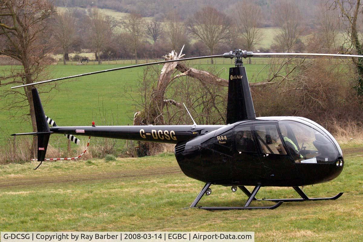 G-DCSG, 2000 Robinson R44 Raven C/N 0960, Robinson R-44 Raven [0960] (HeliAir) Cheltenham Racecourse~G 14/03/2008