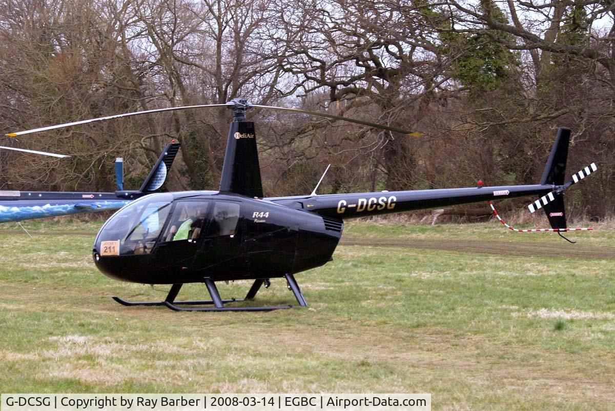 G-DCSG, 2000 Robinson R44 Raven C/N 0960, Robinson R-44 Raven [0960] (HeliAir) Cheltenham Racecourse~G 14/03/2008