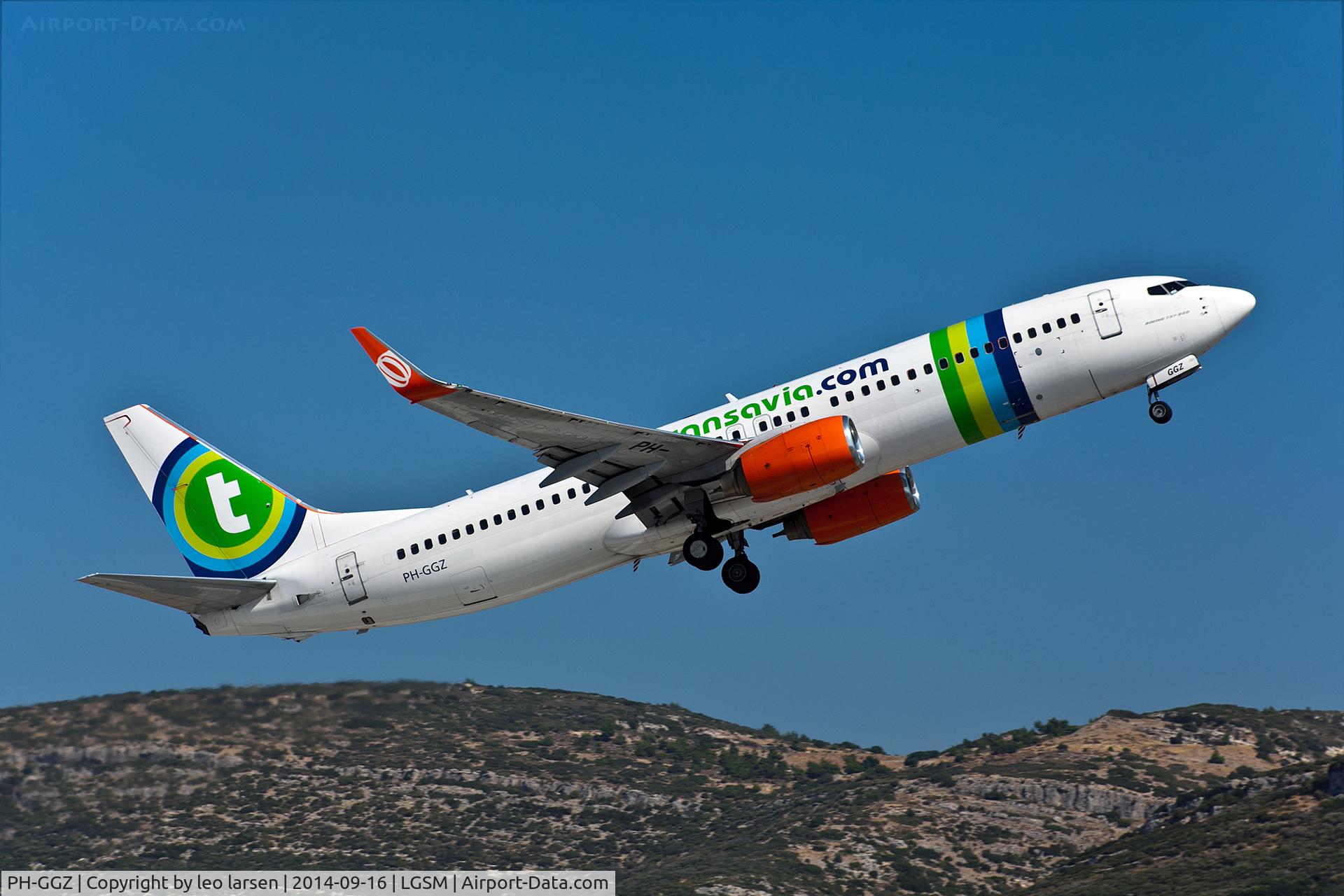 PH-GGZ, 2010 Boeing 737-8EH C/N 37600, Samos 16.9.14