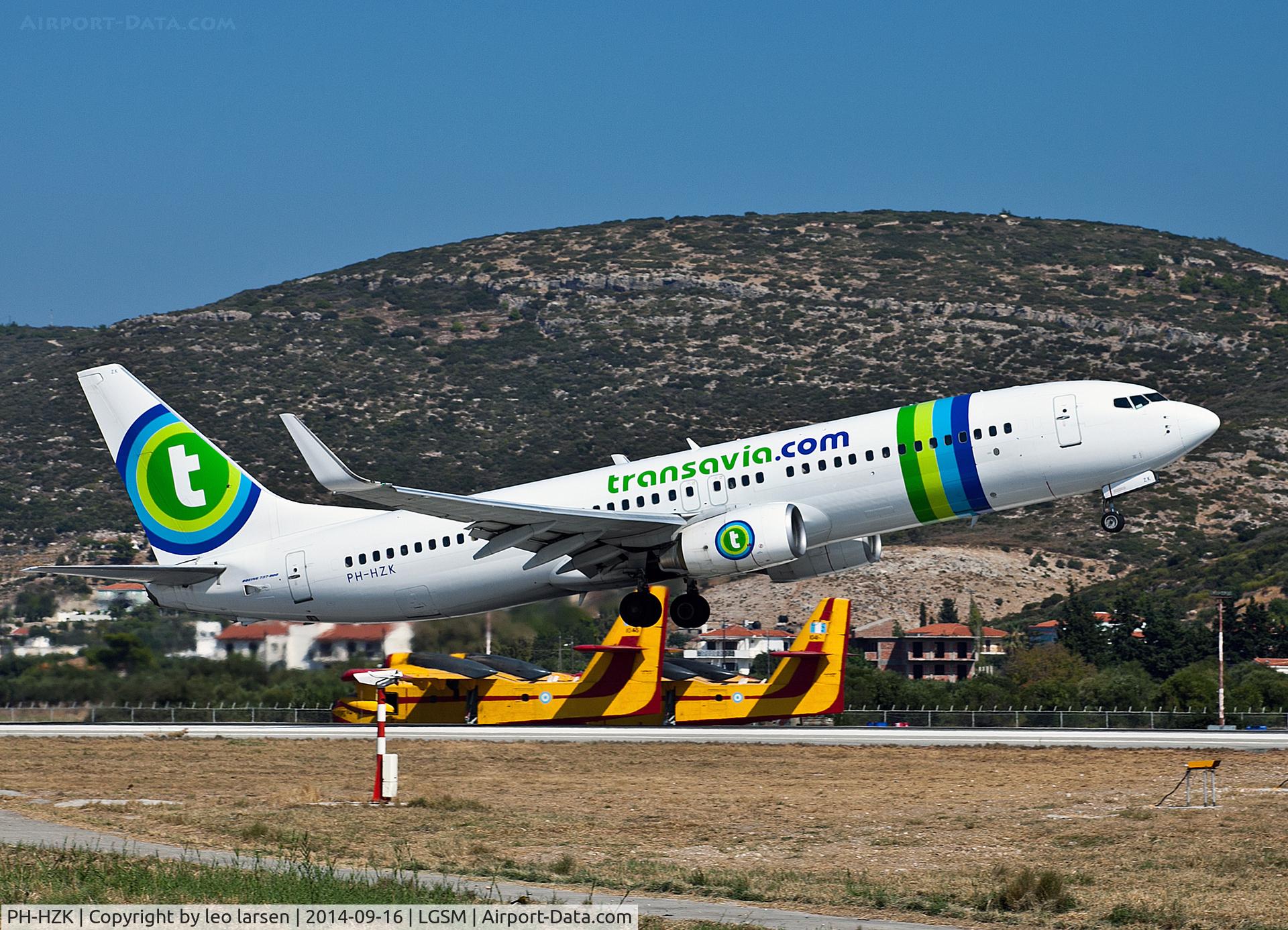 PH-HZK, 2000 Boeing 737-8K2 C/N 30390, Samos 16.9.14