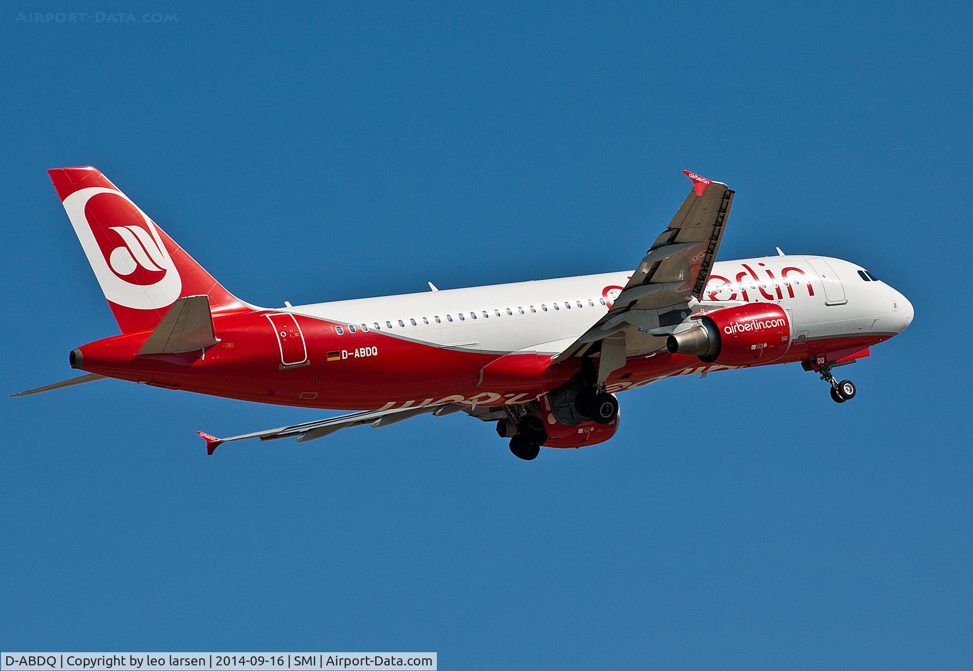 D-ABDQ, 2007 Airbus A320-214 C/N 3121, Samos 16.9.14