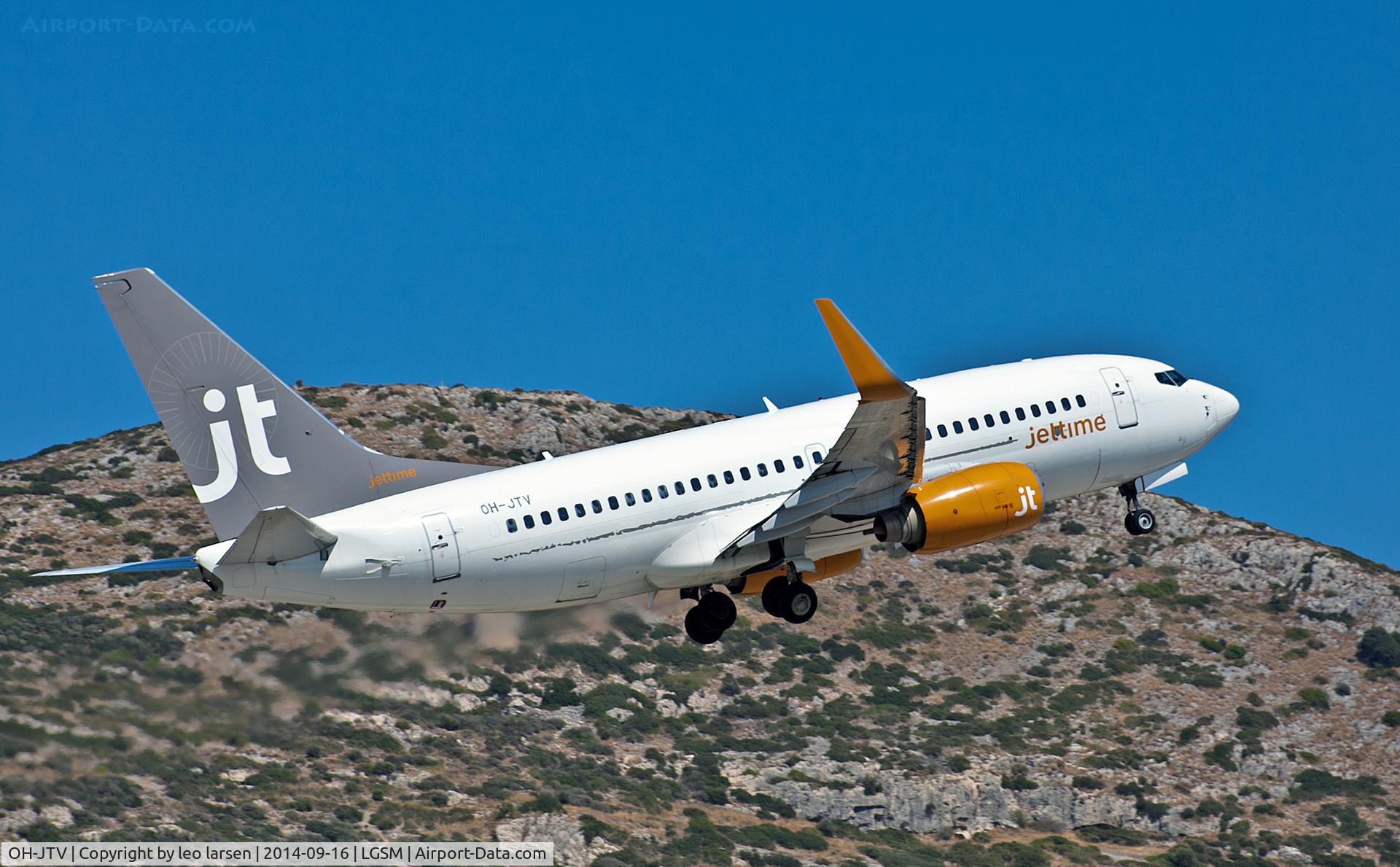 OH-JTV, 2001 Boeing 737-7L9 C/N 28015, Samos 16.9.14