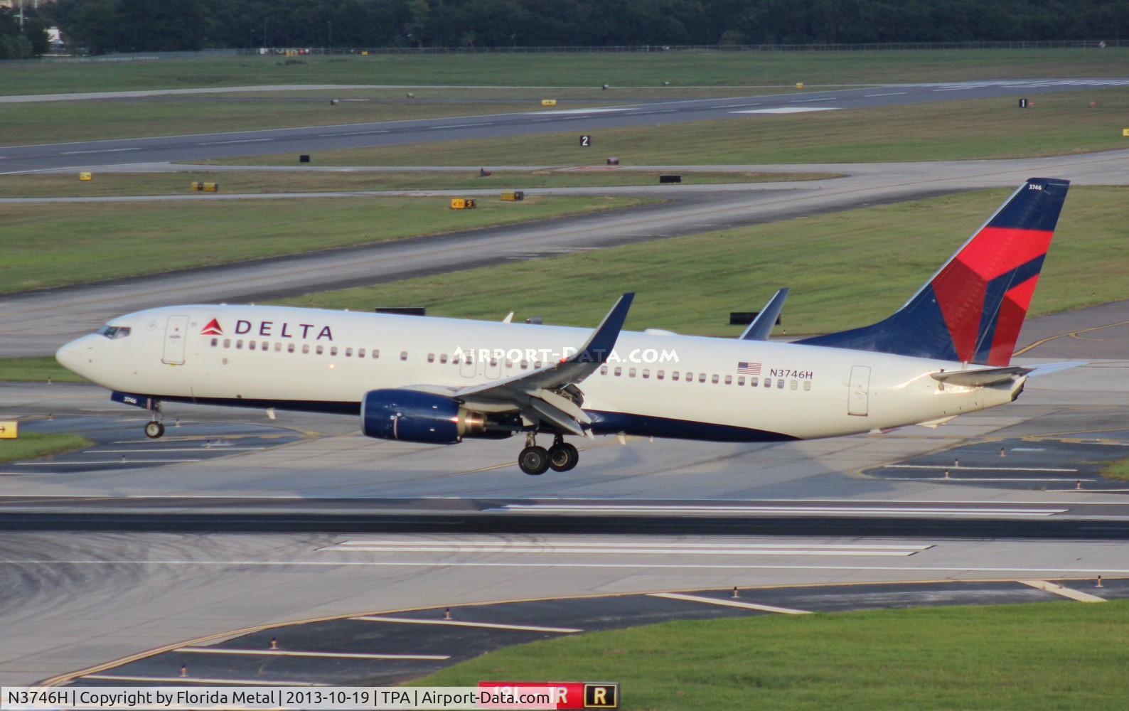 N3746H, 2001 Boeing 737-832 C/N 30488, Delta 737-800