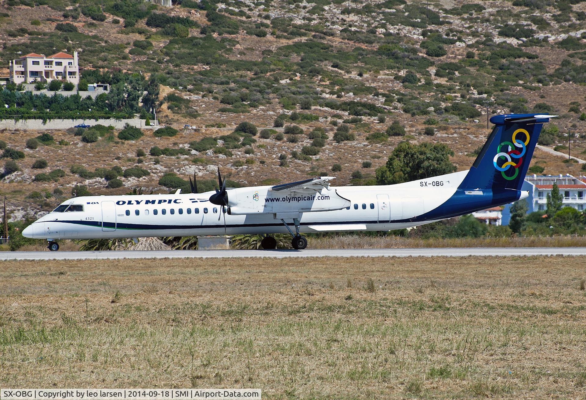 SX-OBG, 2010 De Havilland Canada DHC-8-402Q Dash 8 C/N 4321, Samos 18.9.14