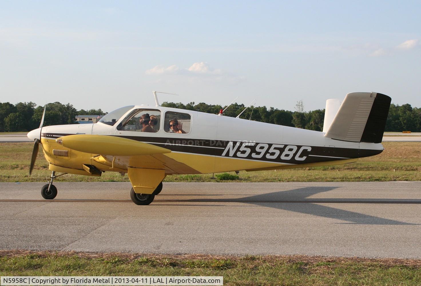 N5958C, 1952 Beech C35 Bonanza C/N D-3319, Beech C35