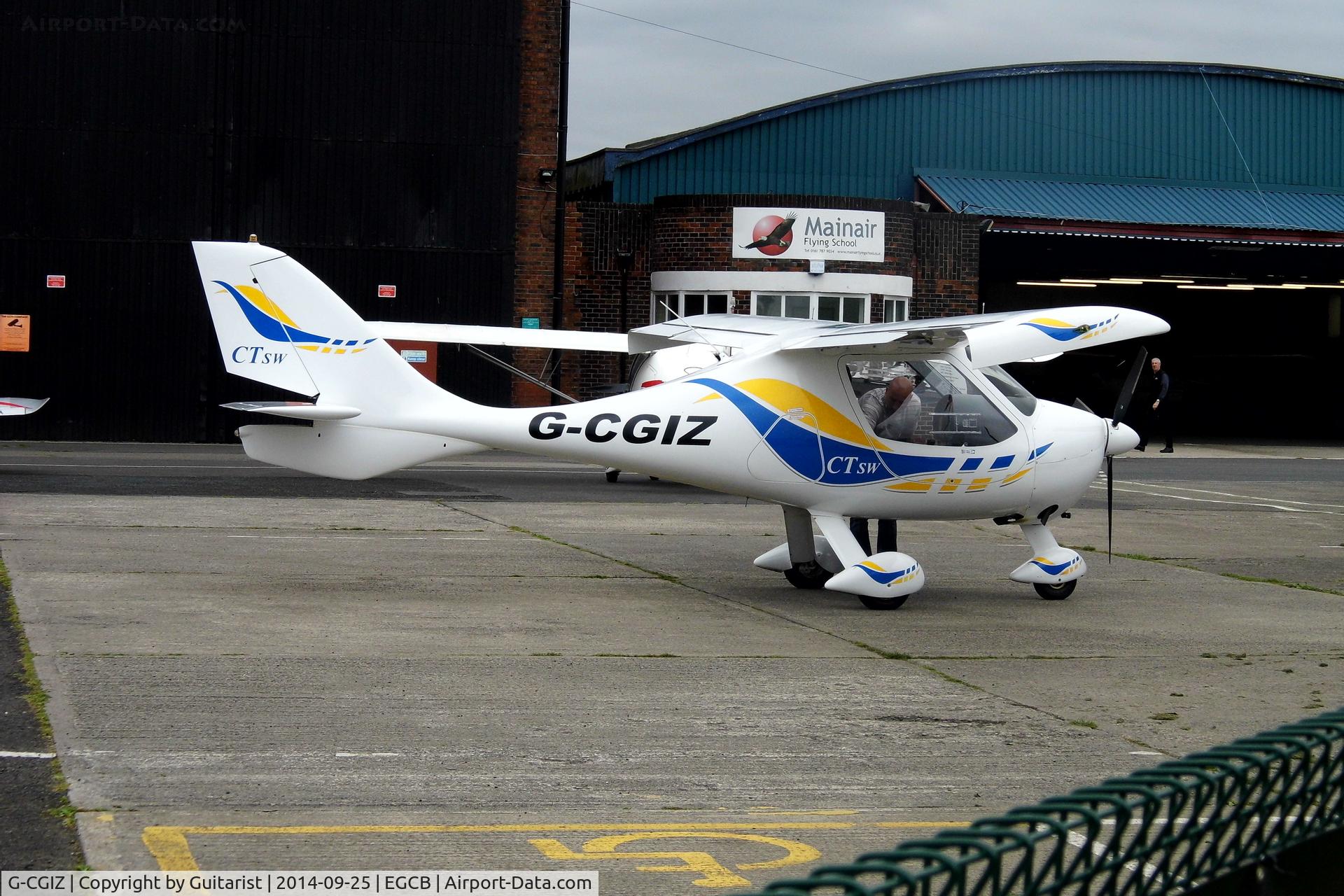 G-CGIZ, 2010 Flight Design CTSW C/N 8512, City Airport Manchester