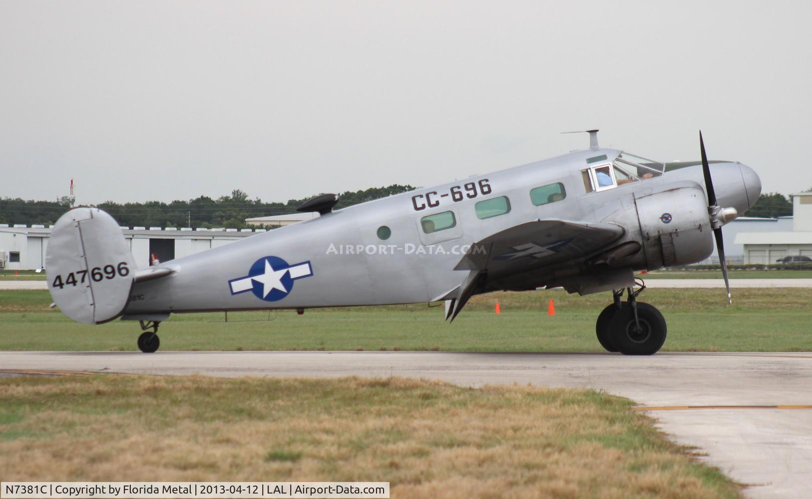 N7381C, 1944 Beech C18S C/N 8104, Beech C-45