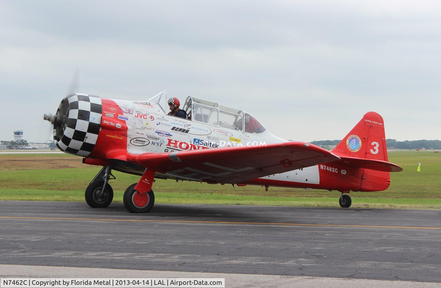 N7462C, North American AT-6B Texan C/N 121-43211, Aeroshell T-6