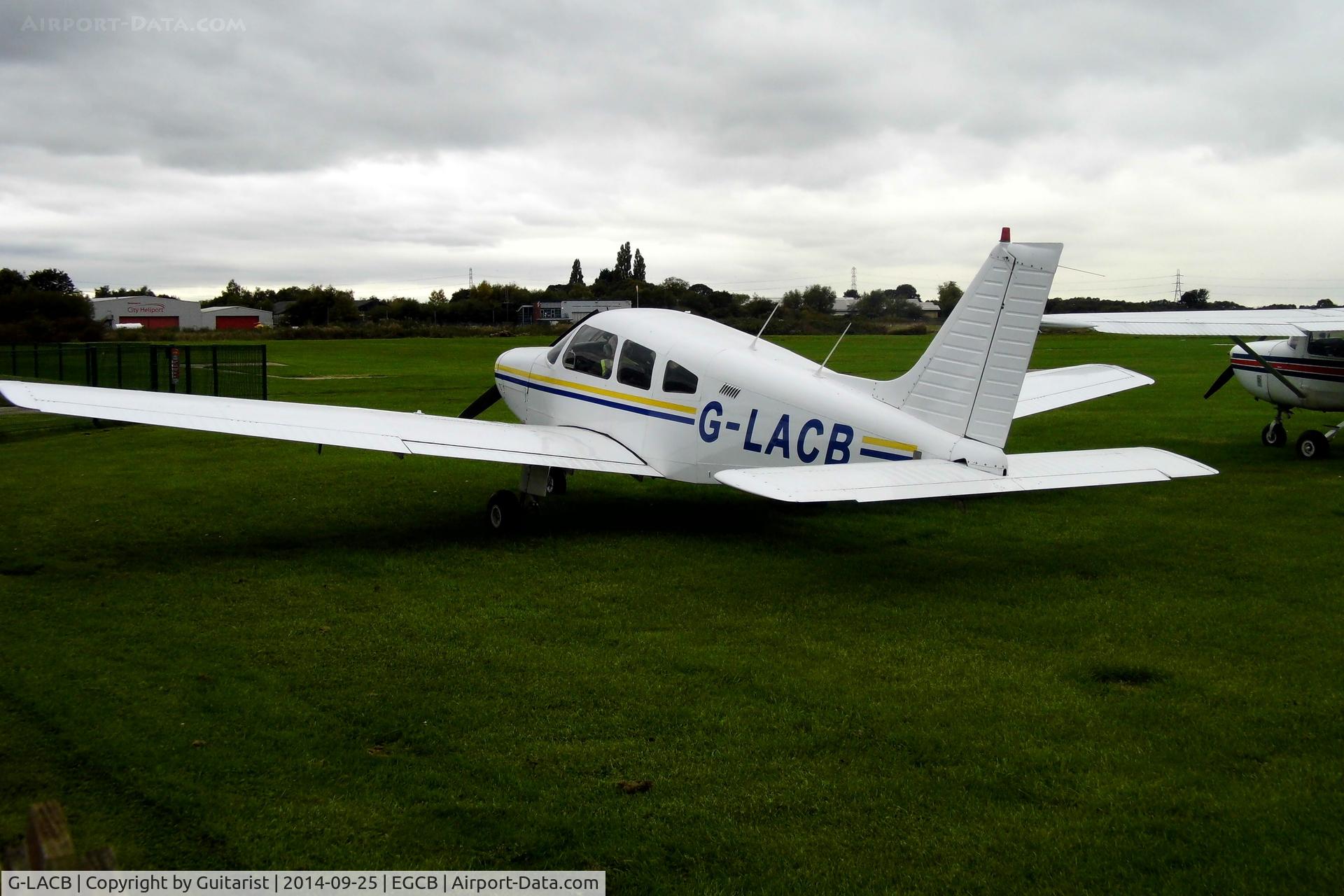 G-LACB, 1982 Piper PA-28-161 Cherokee C/N 28-8216035, City Airport Manchester