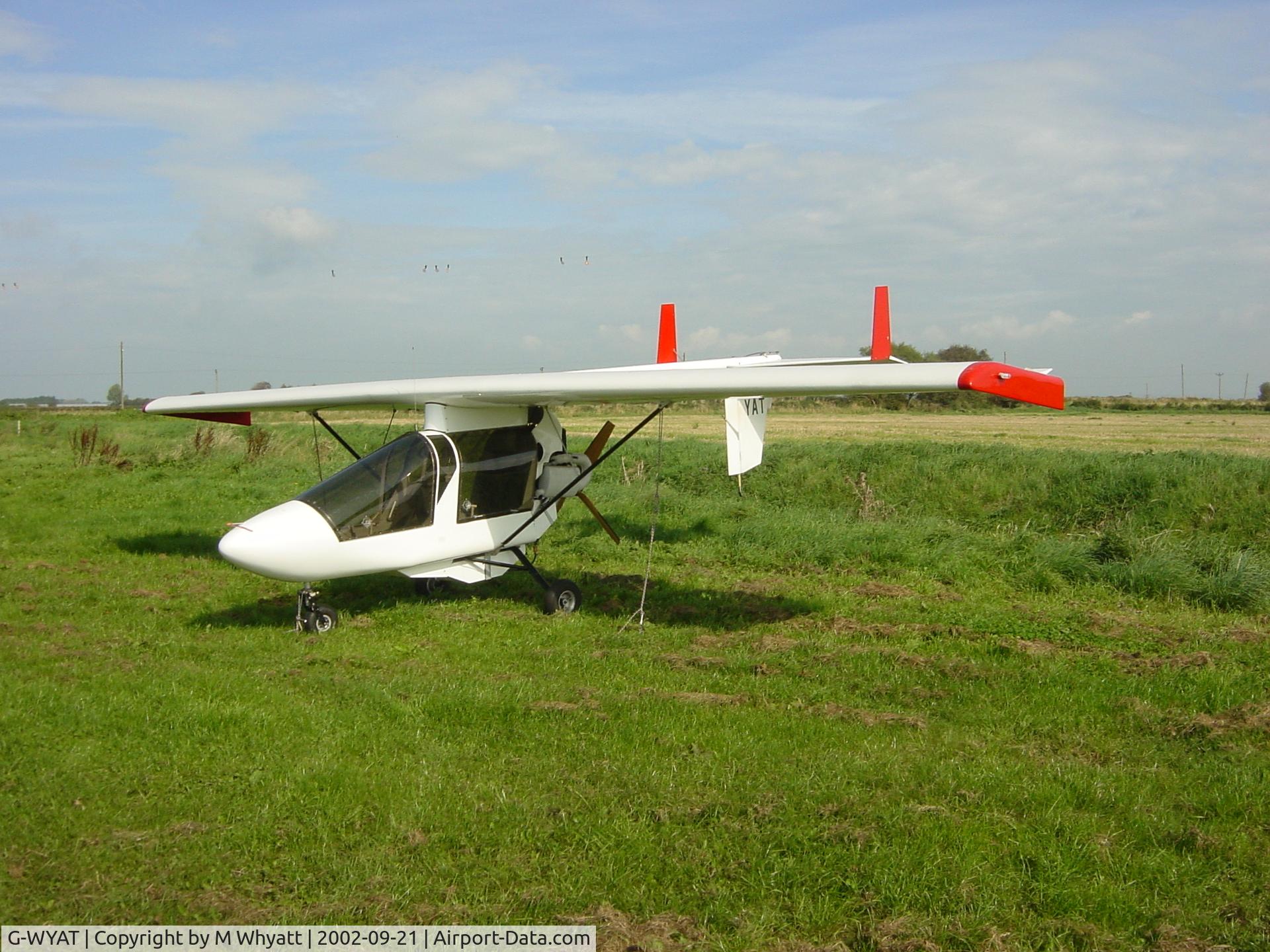 G-WYAT, 1998 CFM Streak Shadow SA C/N PFA 206-12993, At Brook Farm, Lancashire.