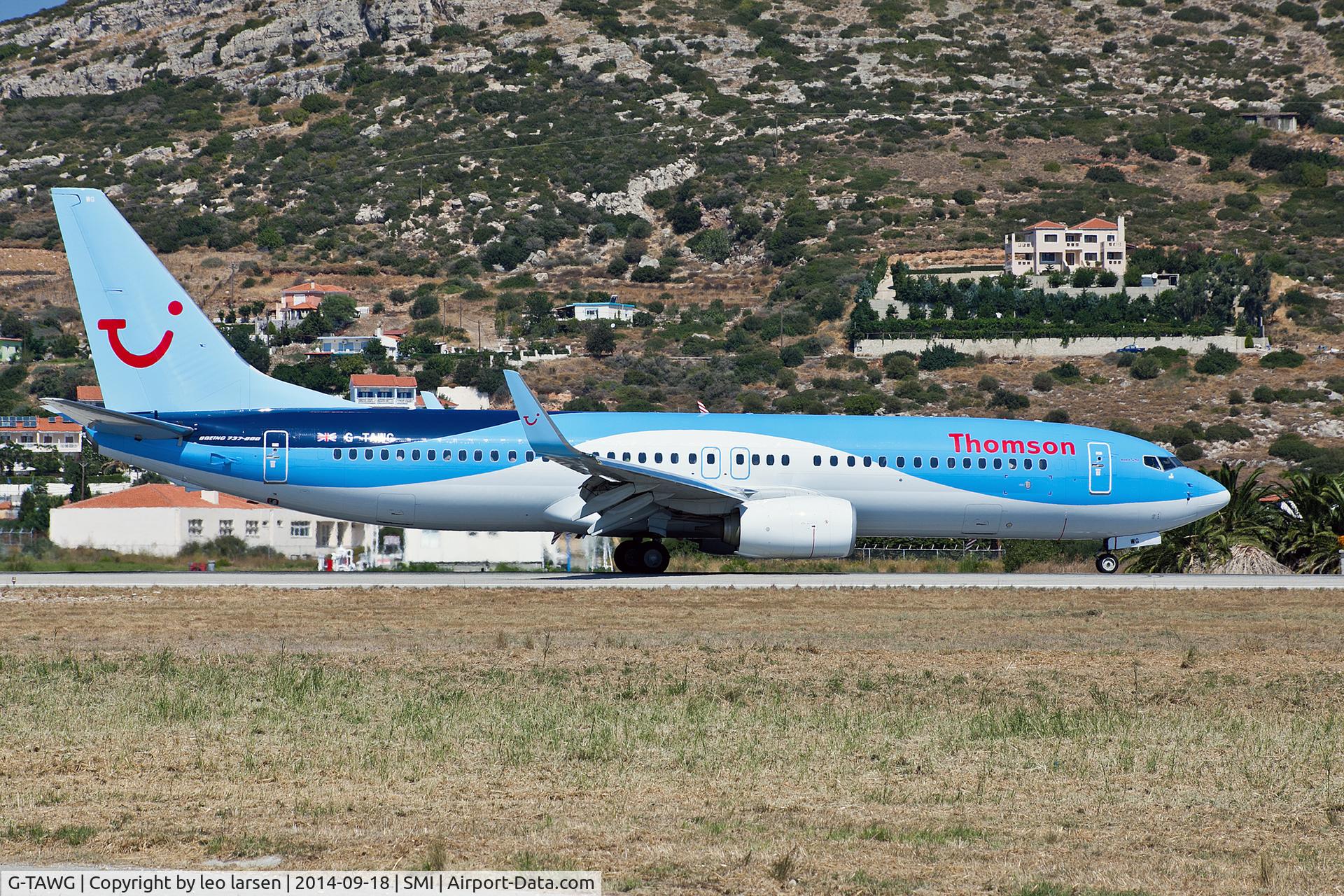 G-TAWG, 2012 Boeing 737-8K5 C/N 37266, Samos 18.9.14