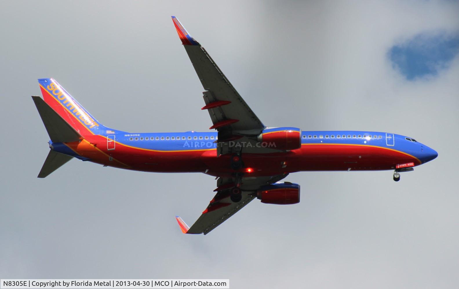 N8305E, 2012 Boeing 737-8H4 C/N 36683, Southwest 737-800