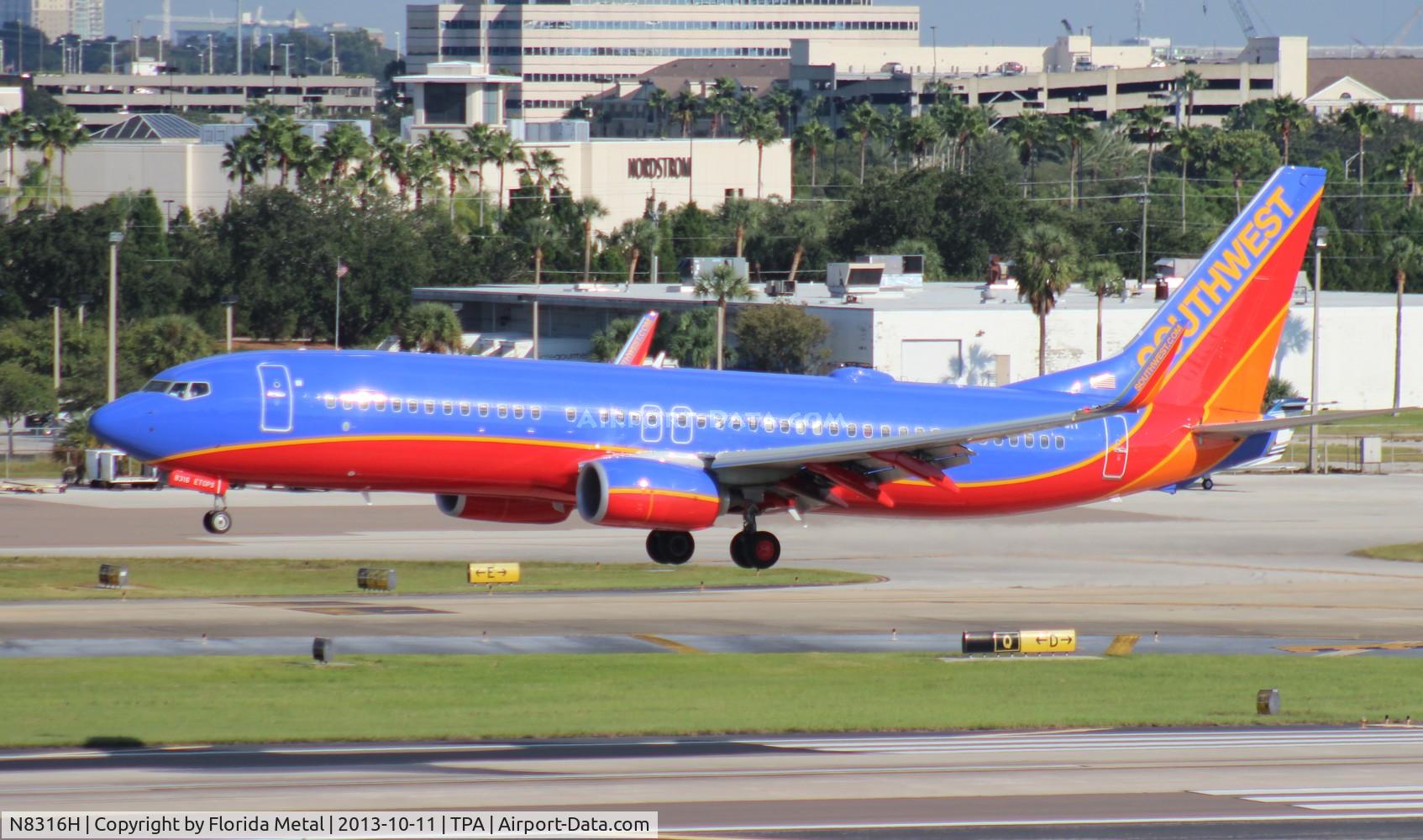 N8316H, 2012 Boeing 737-8H4 C/N 36684, Southwest 737-800