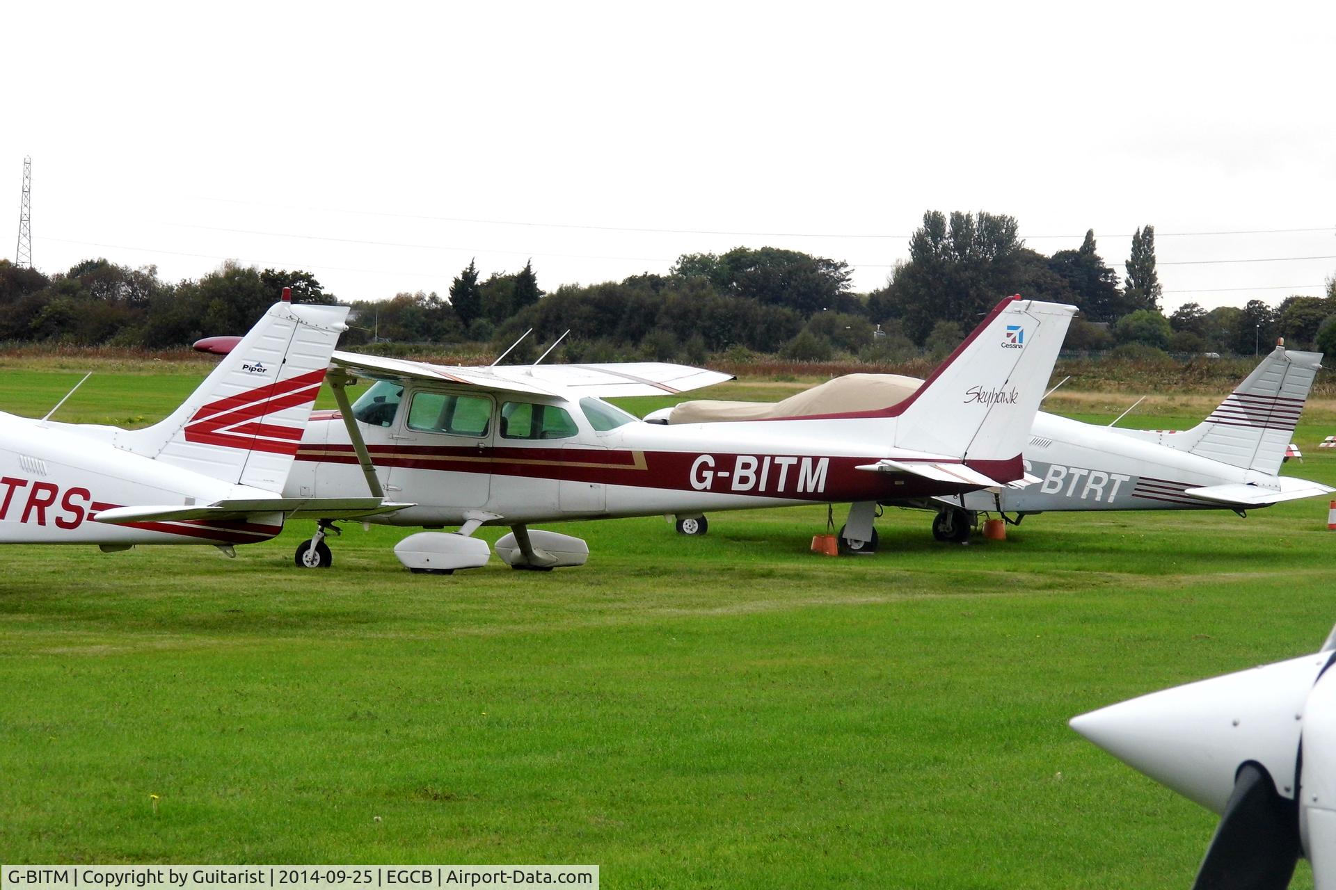 G-BITM, 1981 Reims F172P Skyhawk C/N F17202046, City Airport Manchester