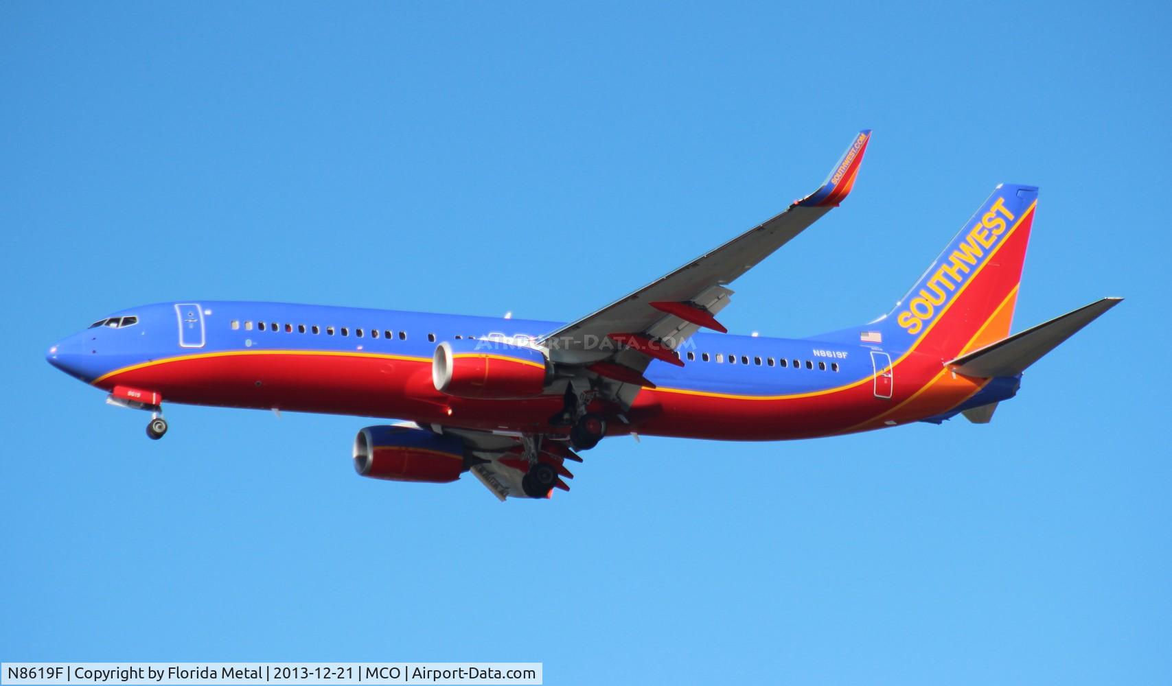 N8619F, 2013 Boeing 737-8H4 C/N 33939, Southwest 737-800