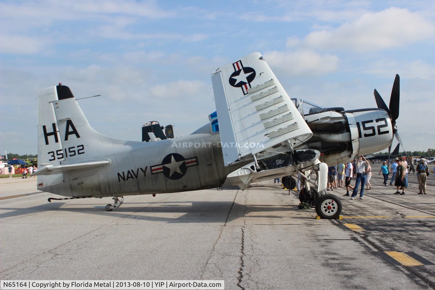 N65164, 1955 Douglas EA-1E Skyraider AD-5W C/N 55-471DH, EA-1E Skyraider