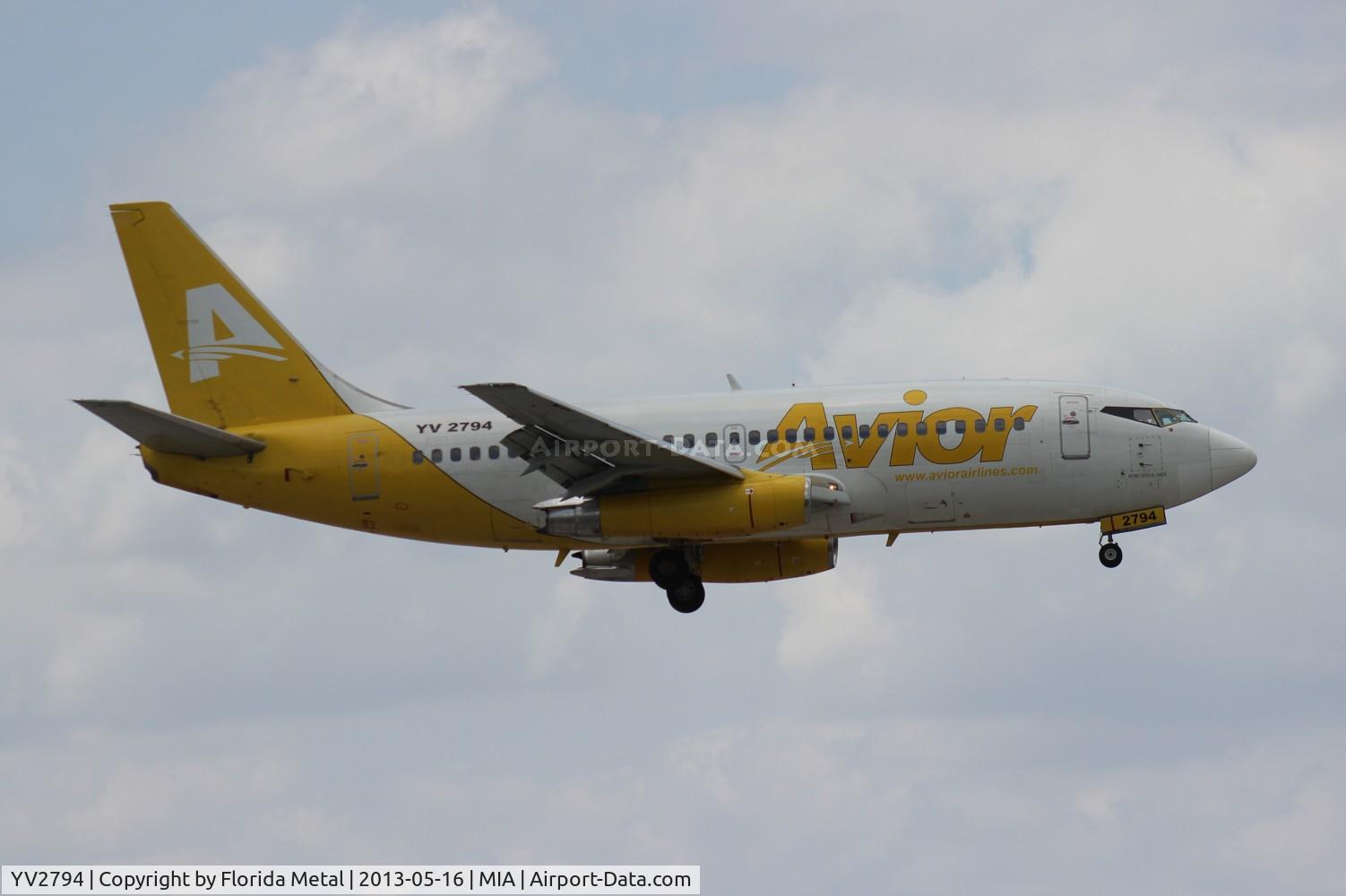 YV2794, 1984 Boeing 737-232 C/N 23089, Avior 737-200