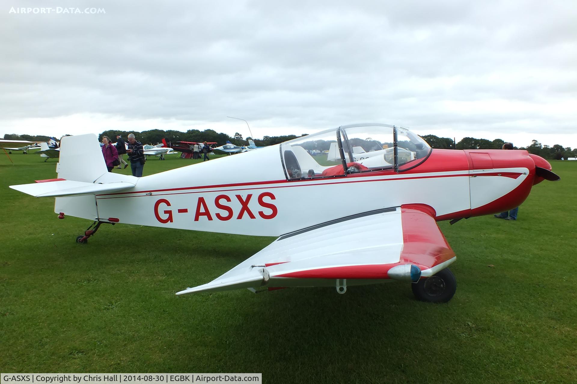 G-ASXS, 1960 SAN Jodel DR-1050 Ambassadeur C/N 133, at the LAA Rally 2014, Sywell