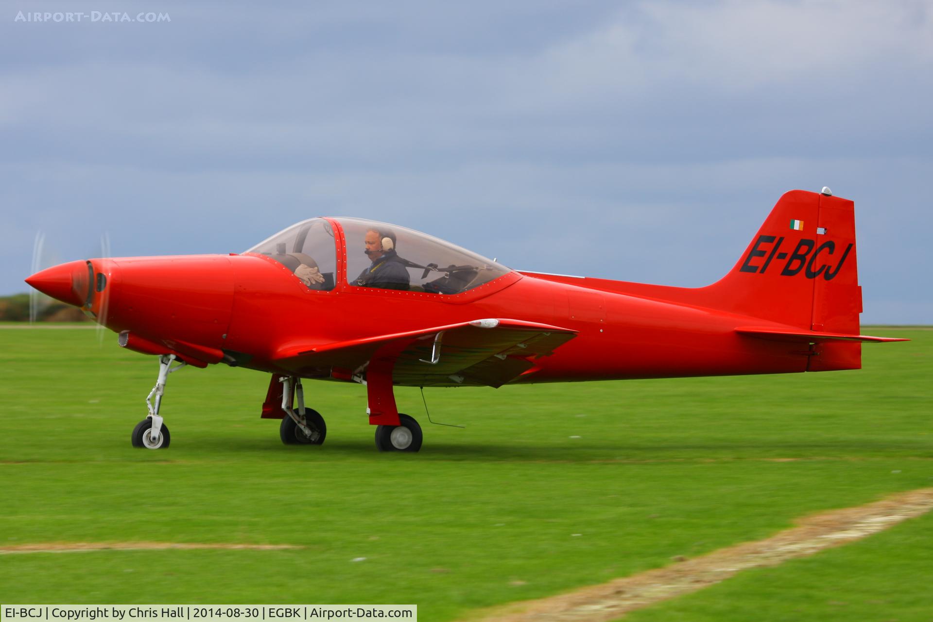 EI-BCJ, 1959 Aeromere F-8L Falco III C/N 204, at the LAA Rally 2014, Sywell