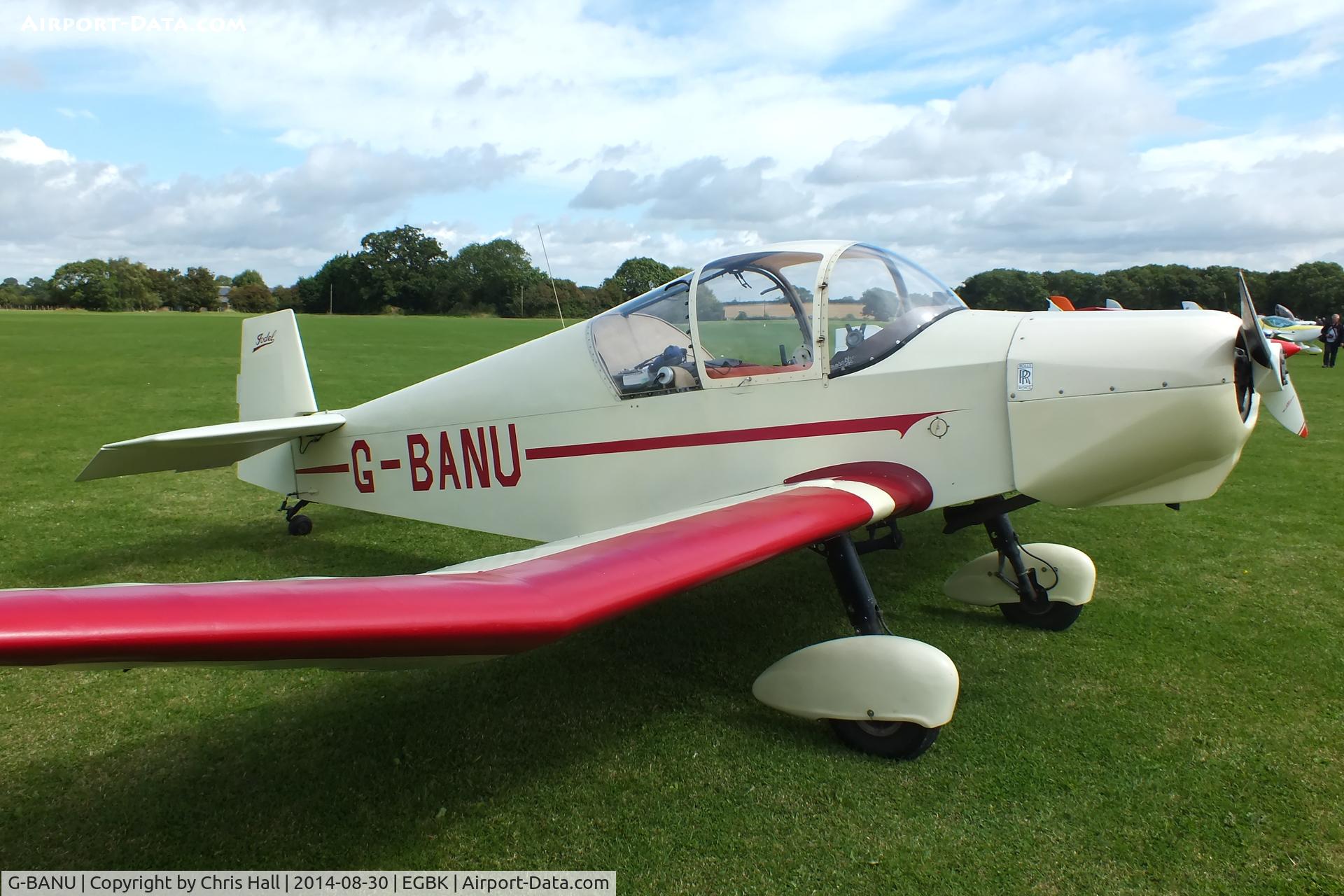 G-BANU, 1963 Wassmer (Jodel) D-120 Paris-Nice C/N 247, at the LAA Rally 2014, Sywell